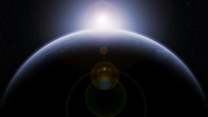 Planet, Globus, Aufgehende Sonne, Science Fiction, Weltraum, All