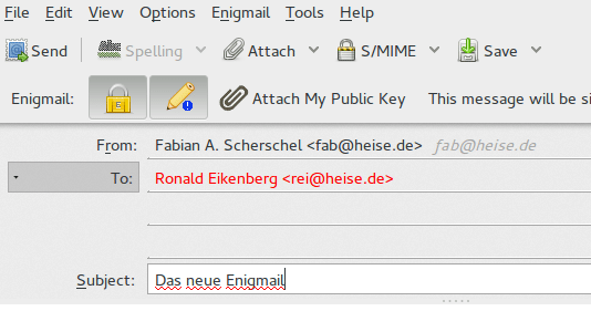 Neue Enigmail-Version bring Feinschliff der UI