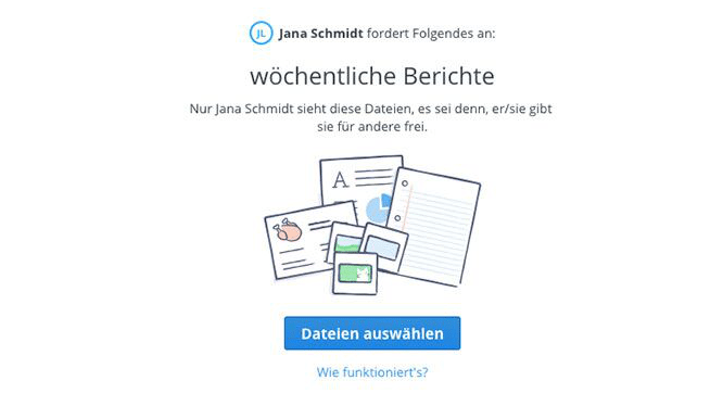 Dropbox zentraler Datenspeicher