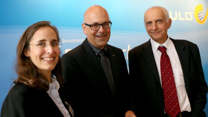 Marit Hansen, Torsten Albig, Thilo Weichert