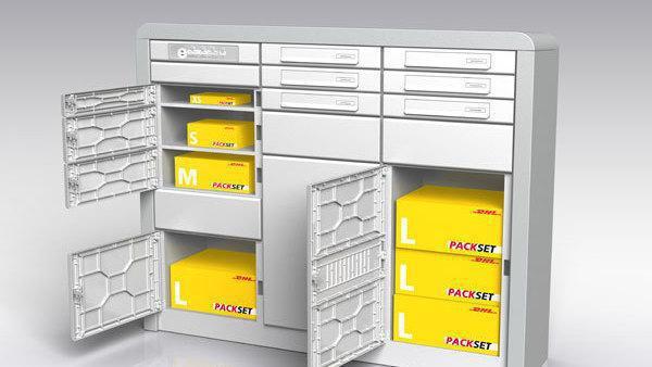 DHL-Paketkästen
