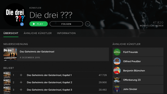 Die drei ??? lassen sich streamen