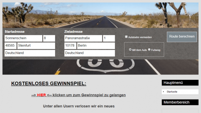 Polizei warnt: Online-Routenplaner als Abofalle