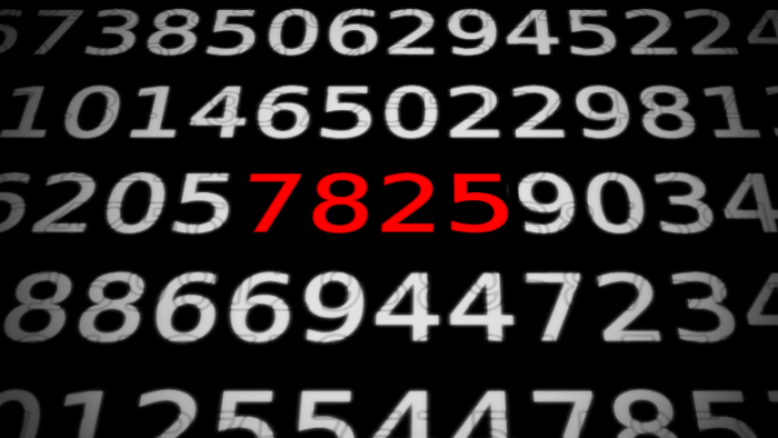 Zahlen, bitte! 7825