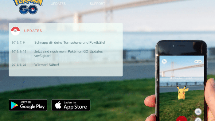 Projekt-Website von Niantic Labs