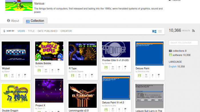Internet Archive: 10.000 Amiga-Spiele online spielen