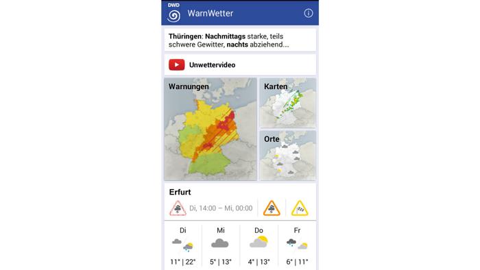 WarnWetter-App wird genauer