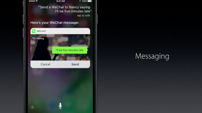 Siri-Apps in iOS 10