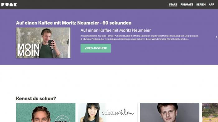 funk: ARD und ZDF starten Content-Plattform für junge Leute
