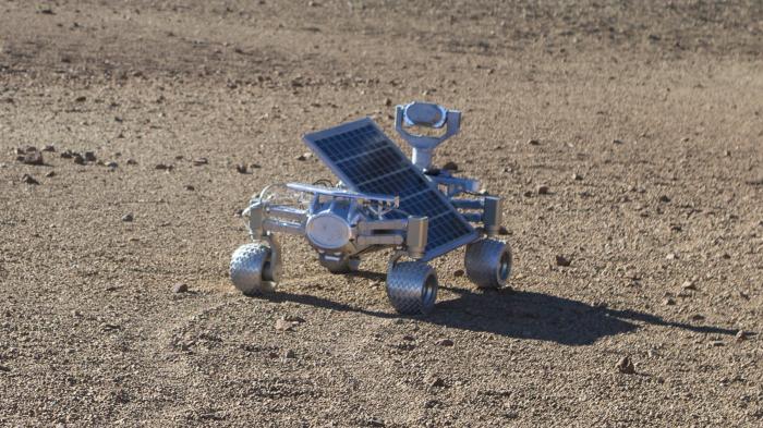 Frühere Version des Rovers beim Test auf Teneriffa.