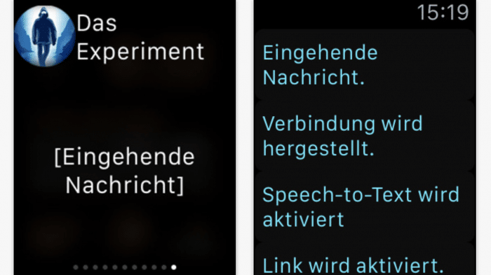 Lifeline auf der Apple Watch