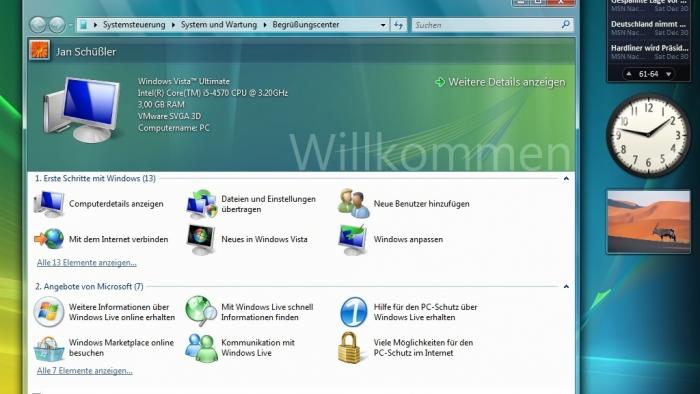 Letztes Support-Jahr für Windows Vista