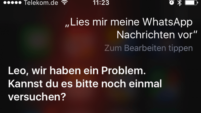 Siri WhatsApp