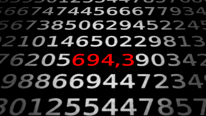 Zahlen, bitte! 694,3 Nanometer