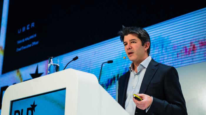 Travis Kalanick an Rednerpult