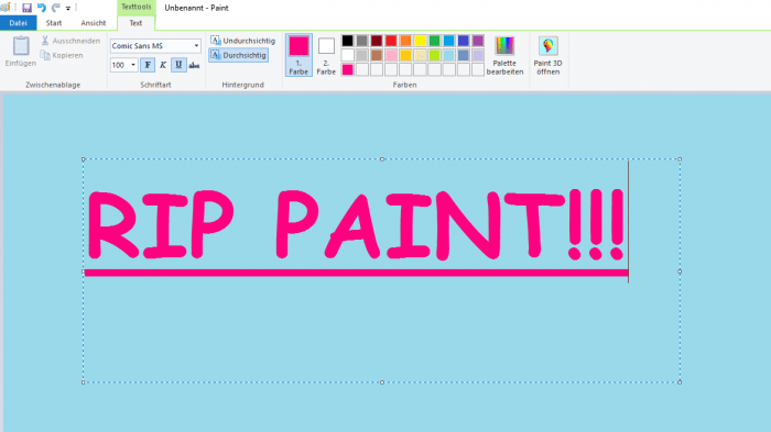 Windows 10: Langsamer Abschied von MS Paint