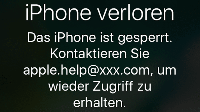 iPhone iCloud-Fernsperung