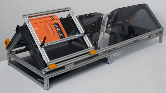 Automatischer Buchscanner: 3D-Konstruktionsdaten zum Gratis-Download