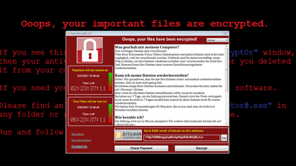 Erpressungstrojaner WannaCry hat erneut zugeschlagen