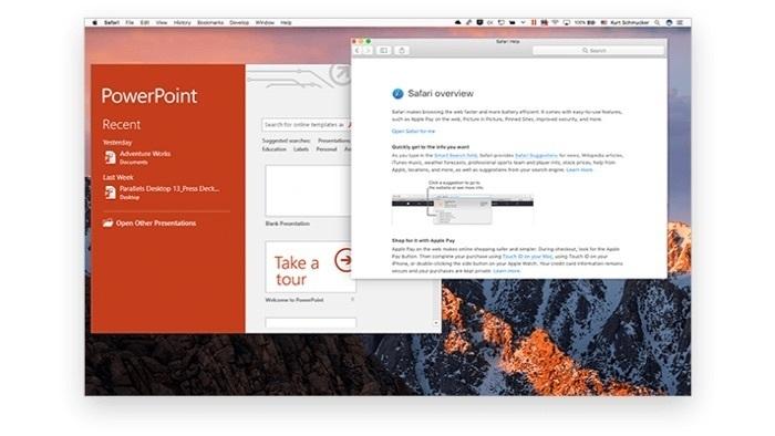 Parallels Desktop bereit für High Sierra