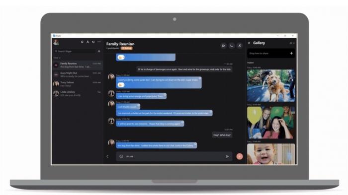 Skype mit neuem Desktop-Design