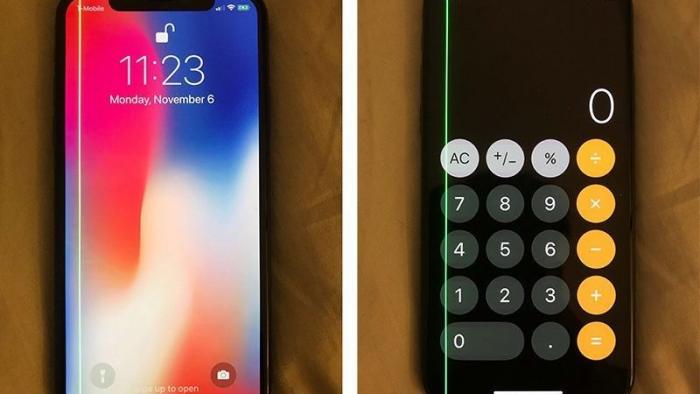 Grüne Linie auf manchen iPhone-X-Displays