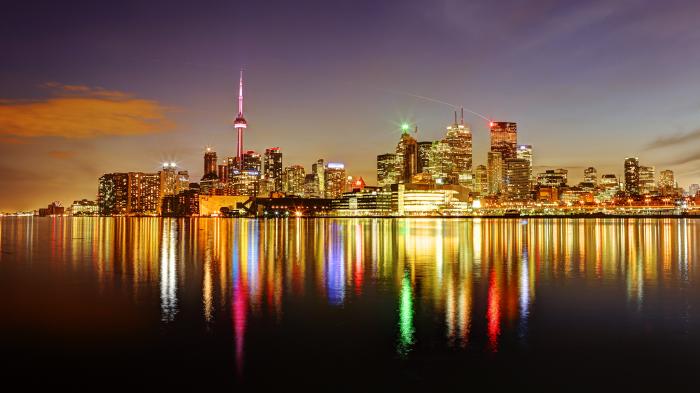 Skyline bei Nacht