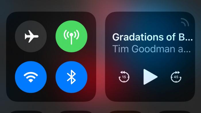 Kontrollzentrum iOS 11