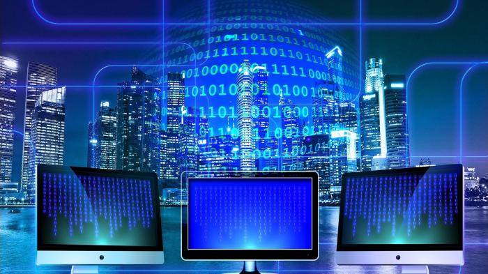 Algorithmen, Automatisierung, KI, Stadt, binär, Daten