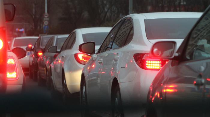 Auto, Verkehr, Stadt, Stau