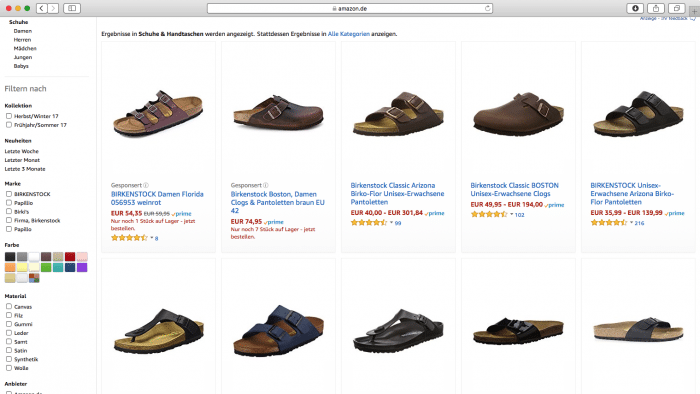 Birkenstock beendet Zusammenarbeit mit Amazon