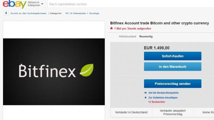 Aufnahmestopp bei Kryptogeldbörsen – Accounts werden auf Ebay gehandelt