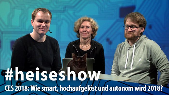 #heiseshow, live ab 12 Uhr: Nach der CES 2018 – Was erwartet uns 2018?