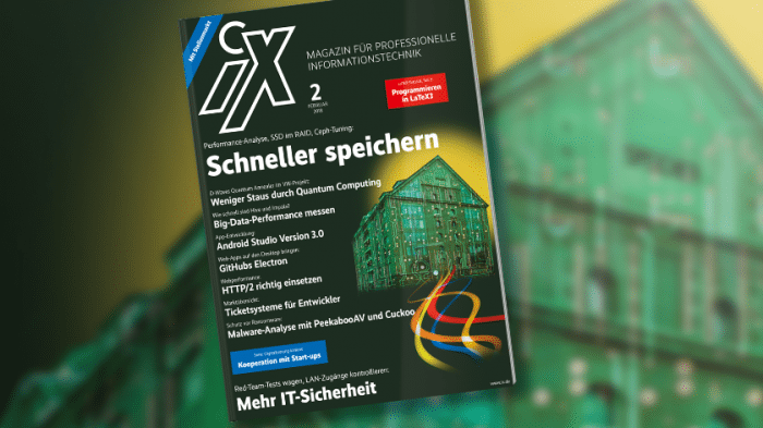 iX 2/2018: Besser und schneller speichern