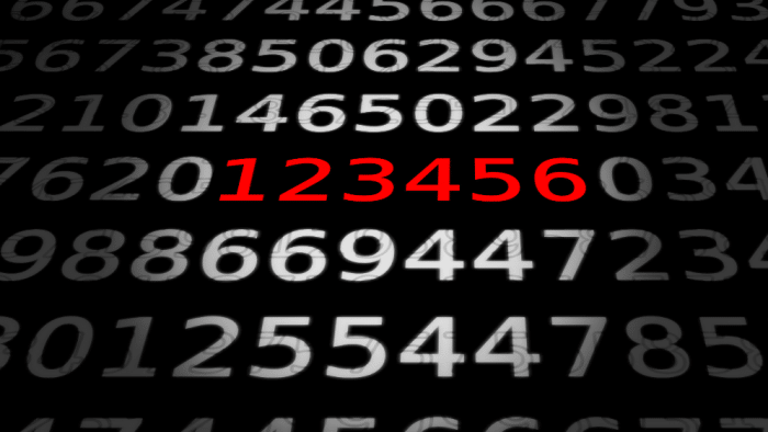 Zahlen bitte! Das Problem mit der "123456"