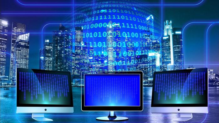Algorithmen, Automatisierung, KI, Stadt, binär, Daten