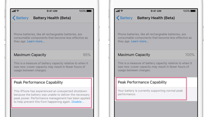 iOS 11.3: Details zu Apples Leistungsdrosselschalter beim iPhone