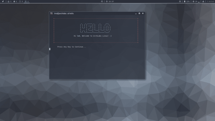 ArchLabs 2018.02: Schlankes Linux mit topaktueller Software