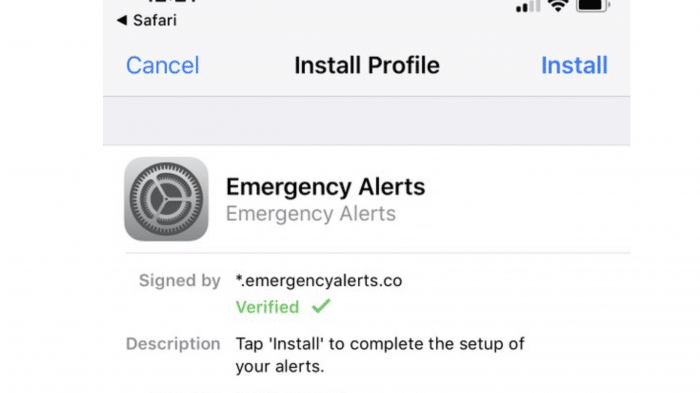 iOS-Konfigurationsprofil