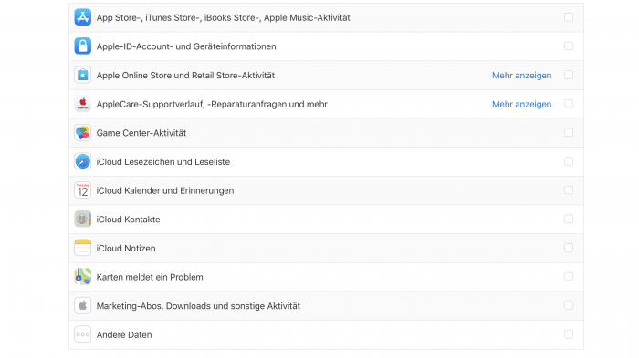 Apples DSGVO-Tool: Was Apple alles über mich weiß