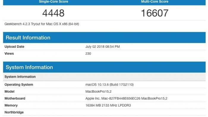 Schnelles unbekanntes MacBook in Benchmark-Liste aufgetaucht