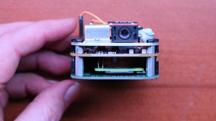 MickMacke Pi-Projektor: Platine mit Raspberry Pi und TI-Aufsteckplatine