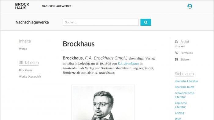 Online-Lexikon: Brockhaus bietet Abo auch für Privatkunden