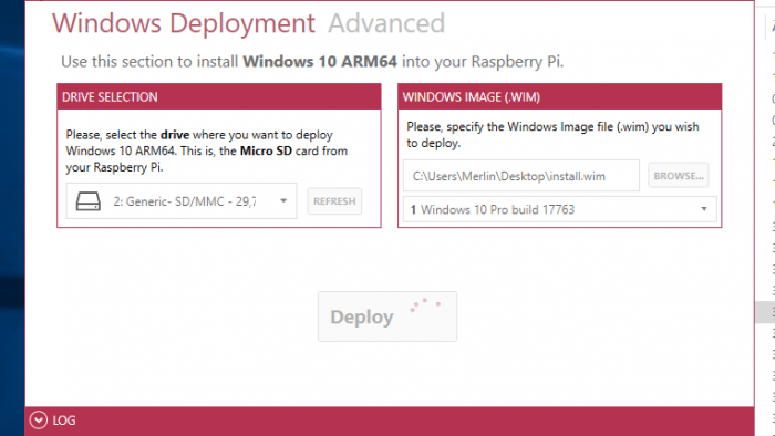 Windows 10 on ARM auf dem Raspberry Pi 3B+