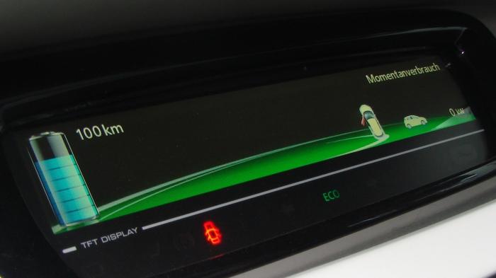 Elektroauto, Akku, Anzeige
