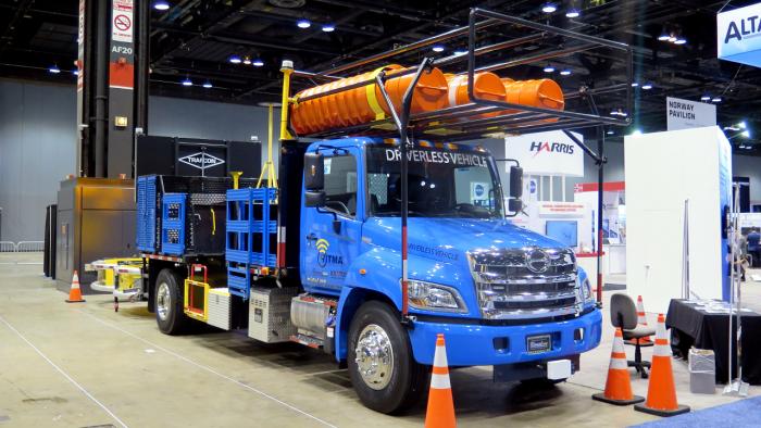 Blauer LKW