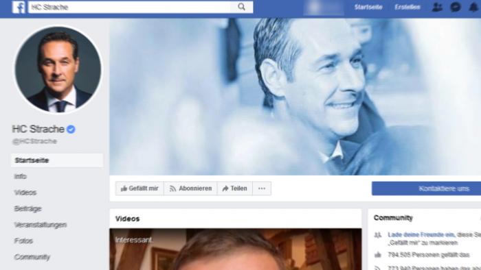 Österreich: FPÖ nimmt Ex-Parteichef Strache die Facebook-Seite weg