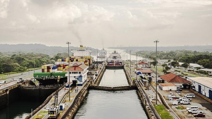 Dürre am Panamakanal und Schiffe bekommen zunehmend Probleme.