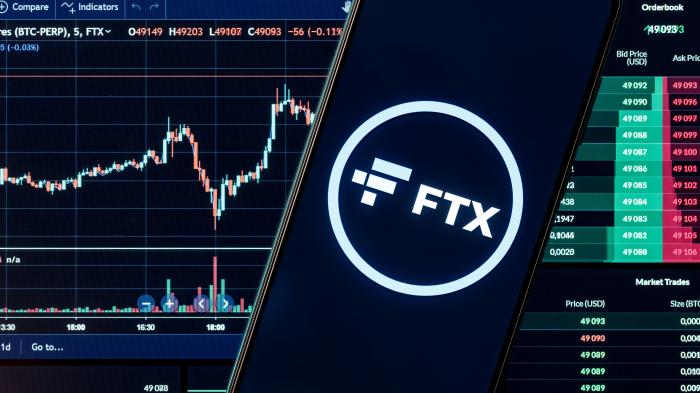 FTX-Logo auf Smartphone​