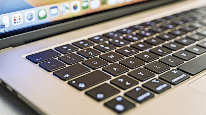 Tastatur des MacBook Air 15